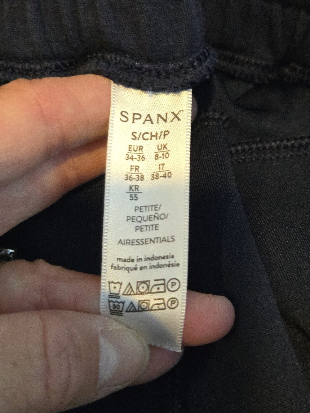 Spanx *SET* AirEssentials Timeless Navy Wide-Leg Pant Half Zip Sweatshirt S - Picture 9 of 9